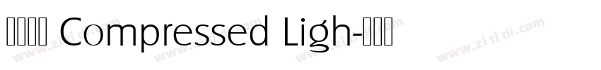 未來熒黑 Compressed Ligh字体转换